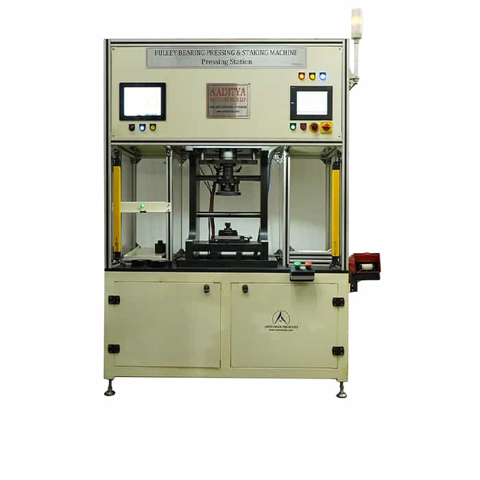 Pulley Bearing Pressing & Staking Machine
